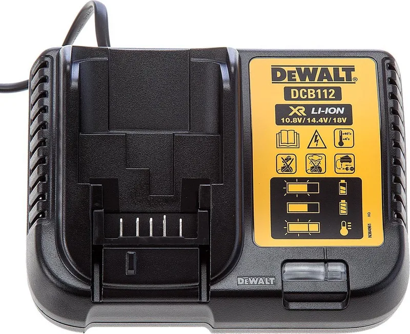 Acculader 10.8V / 14,4V / 18V Li-Ion - DCB112-QW de DEWALT – image du produit
