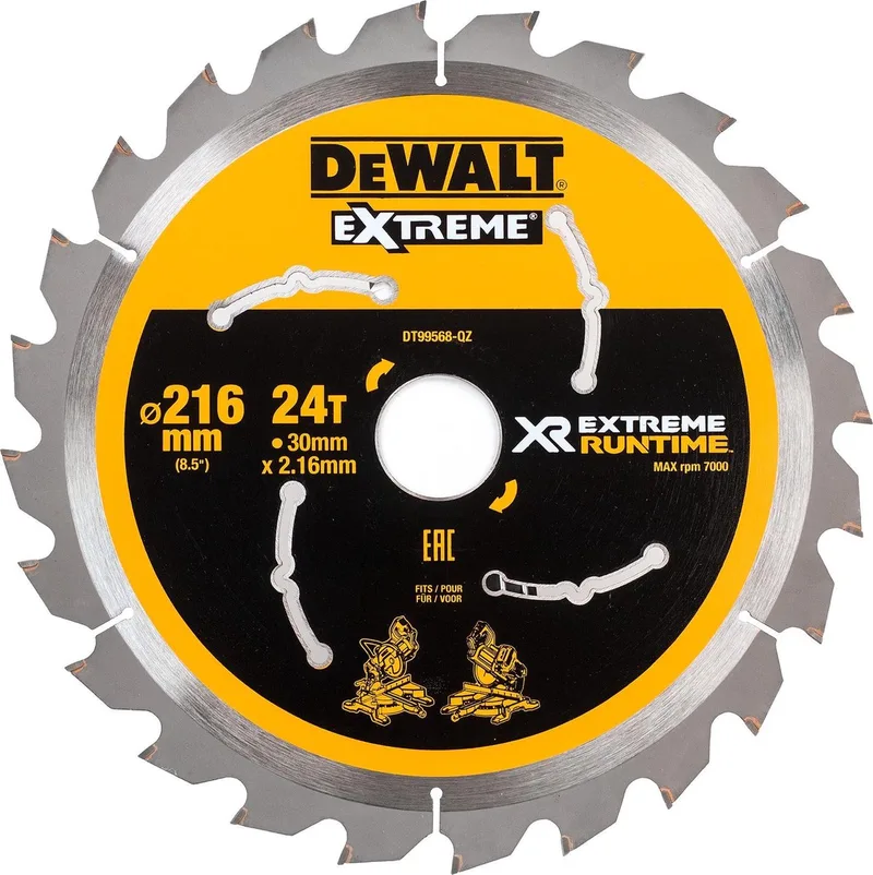 Black & Decker De walt cirkelzaagbladen 216mm 30mm 24t csb (Prijs per stuk) by DEWALT – product image