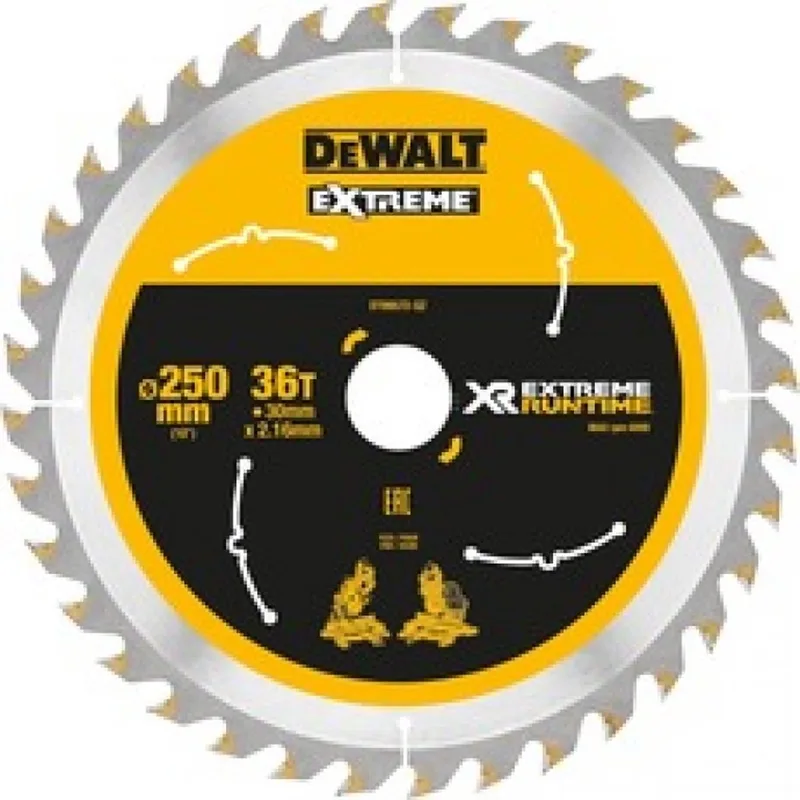 Black & Decker De walt cirkelzaagbladen 250mm 30mm 36t csb (Prijs per stuk) de DEWALT – image du produit