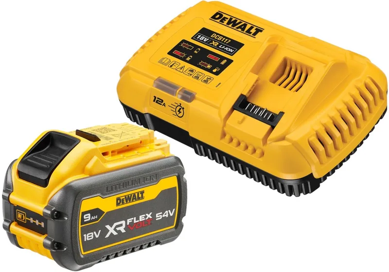 DCB 117 X1 accu-starterset 18 V oplader 12 A + 1x DCB 547 accu 9,0 Ah de DEWALT – image du produit