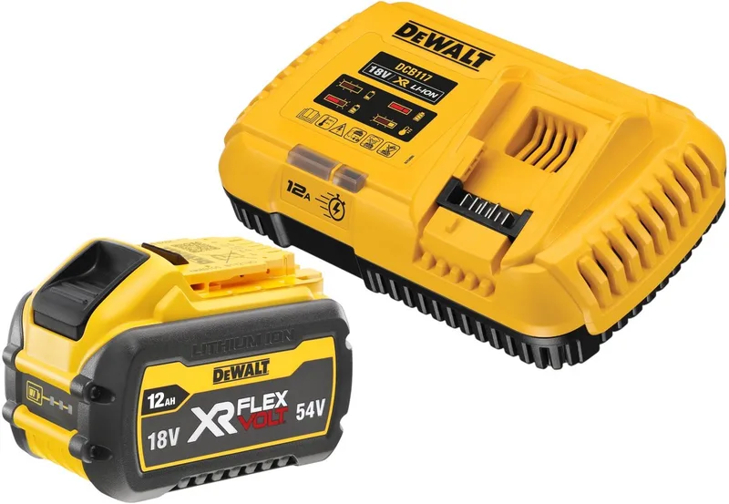 DCB 117 Y1 accu-starterset 18 V oplader 12 A + 1x DCB 548 accu 12,0 Ah de DEWALT – image du produit