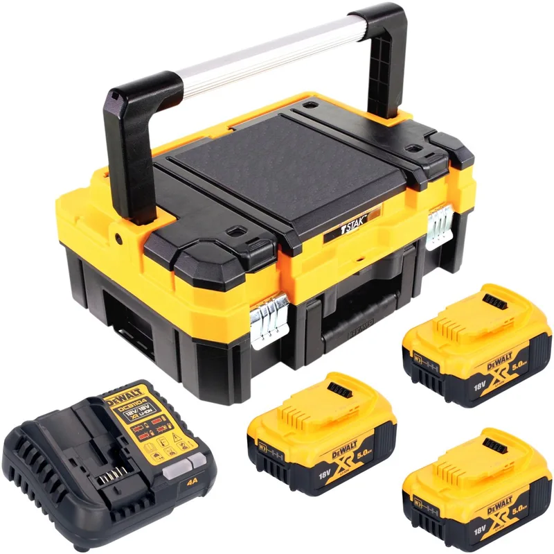 DCB 184 accupack 18 V 5,0 Ah / 5000 mAh XR Li-Ion accu - met laadindicator von DEWALT – Produktbild