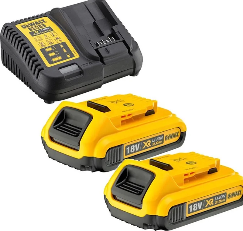 DCB115D2 Starterset lader + 2 x Accu's 18V 2.0Ah XR Li-ion by DEWALT – product image