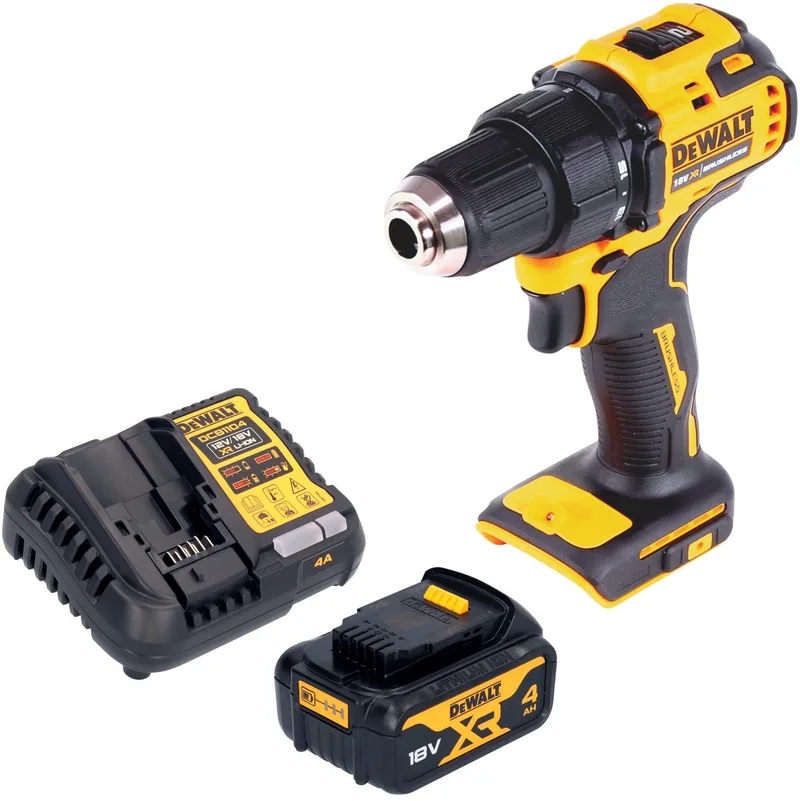 DCD 708 M1 accuboormachine 18 V 65 Nm borstelloos + 1x accu 4,0 Ah + oplader von DEWALT – Produktbild