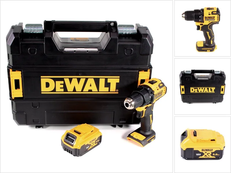 DCD 708 NT accuboormachine 18 V Li-Ion Brushless in TSTAK Box + 1 x 5,0 Ah accu - zonder oplader de DEWALT – image du produit