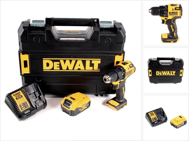 DCD 708 P1T accuboormachine 18 V Li-Ion Brushless in TSTAK Box + 1 x 5,0 Ah accu + oplader de DEWALT – image du produit