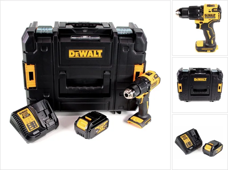 DCD 709 M1T accu klopboormachine 18V 65Nm + 1x accu 4,0Ah + lader in TSTAK doos de DEWALT – image du produit