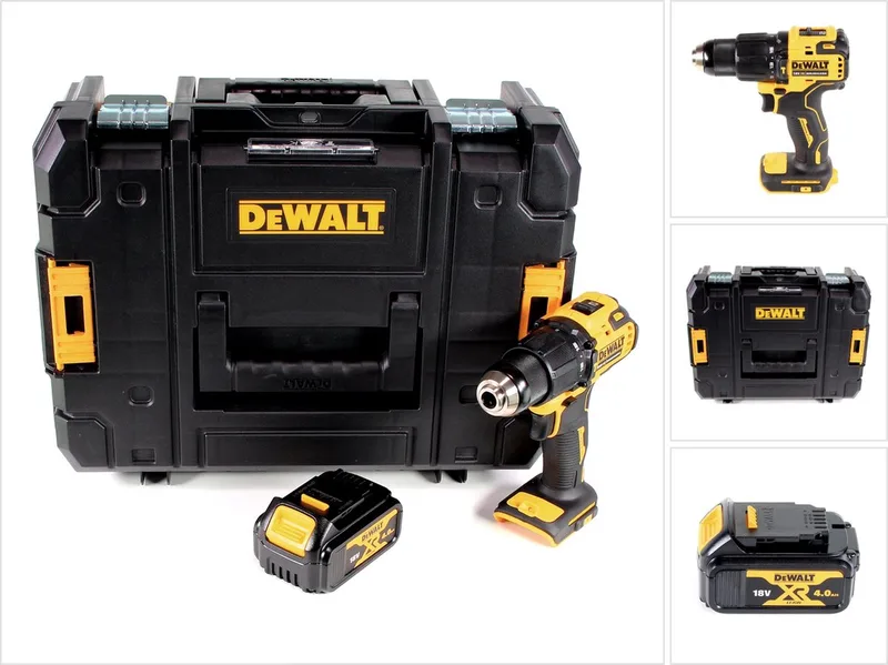 DCD 709 NT accu klopboormachine 18V 65Nm+ 1x oplaadbare accu 4.0Ah in TSTAK doos - zonder oplader van DEWALT – productafbeelding