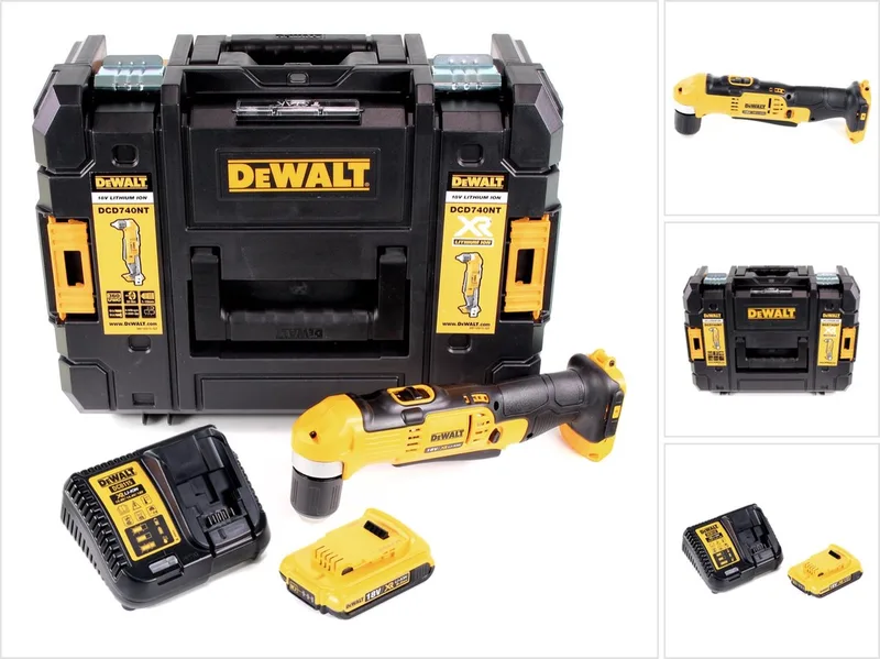 DCD 740 D1 accu-haakse boormachine 18V 33Nm + 1x accu 2,0Ah + snellader + TSTAK de DEWALT – image du produit