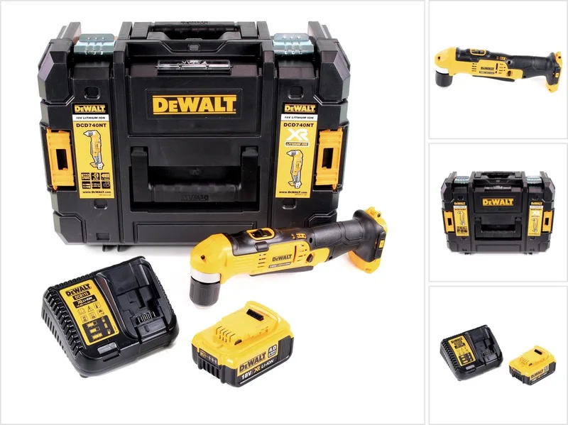 DCD 740 M1 accu-haakse boormachine 18V 33Nm + 1x 4,0Ah accu + snellader + TSTAK de DEWALT – image du produit
