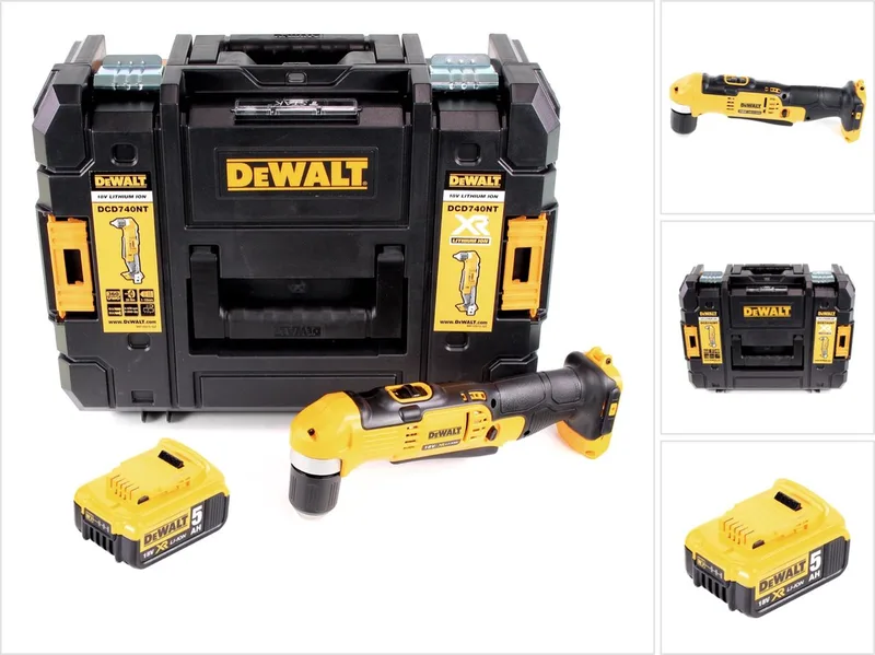 DCD 740 NT accu-haakse boormachine 18V 33Nm + 1x 5,0Ah accu + TSTAK - zonder oplader von DEWALT – Produktbild
