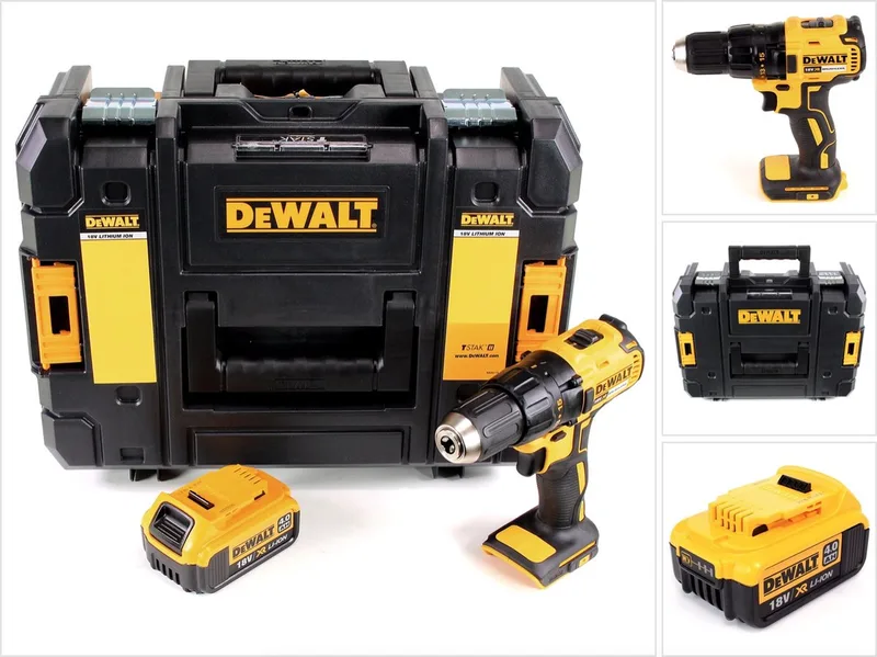 DCD 777 accuboormachine 18 V 65 Nm + 1x accu 4,0 Ah in TSTAK II-gereedschapskoffer – zonder oplader de DEWALT – image du produit