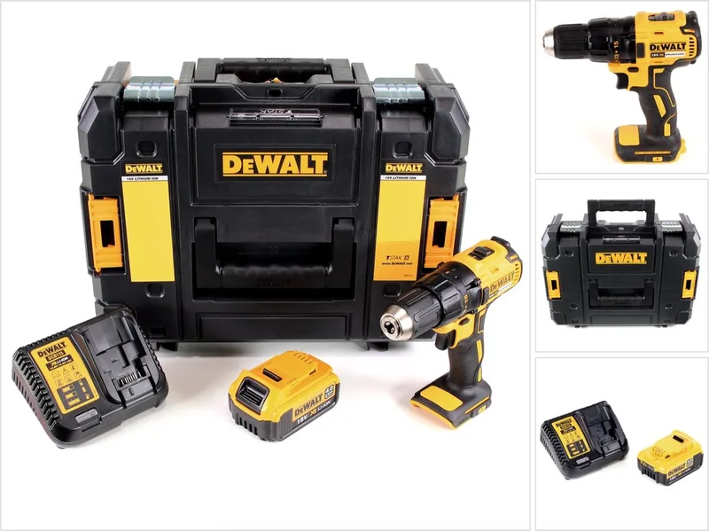 DCD 777 M1 accuboormachine 18 V 65 Nm + 1x accu 4,0 Ah + oplader in TSTAK II gereedschapskoffer von DEWALT – Produktbild
