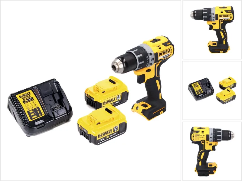 DCD 791 M2 accuboormachine 18 V 70 Nm borstelloos + 2x accu 4.0 Ah + lader von DEWALT – Produktbild