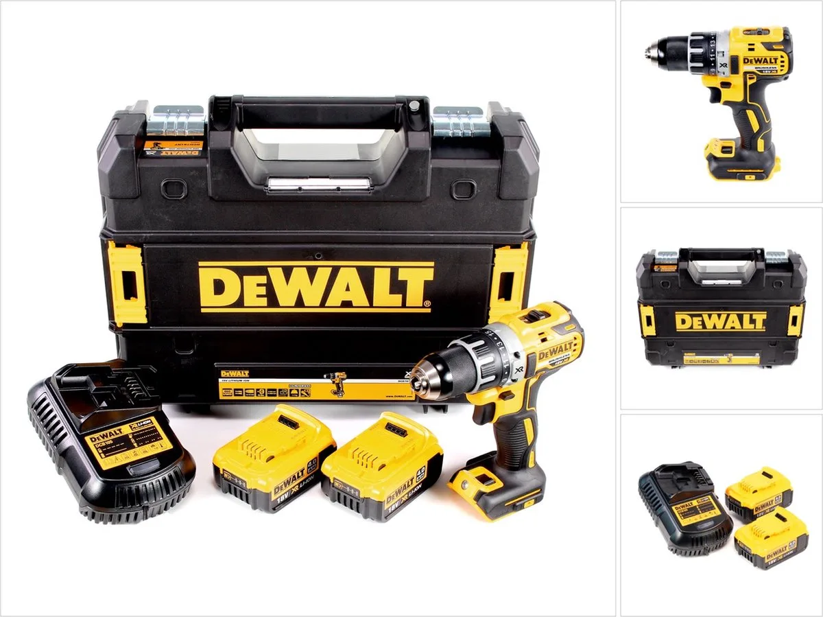 DCD 791 M2 accuboormachine Brushless 18V 70 Nm + 2x accu 4.0 Ah + 1x lader in TSTAK de DEWALT – image du produit
