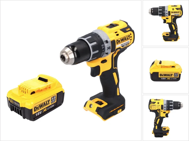 DCD 791 N accuboormachine 18 V 70 Nm borstelloos + 1x accu 4.0 Ah - zonder lader de DEWALT – image du produit