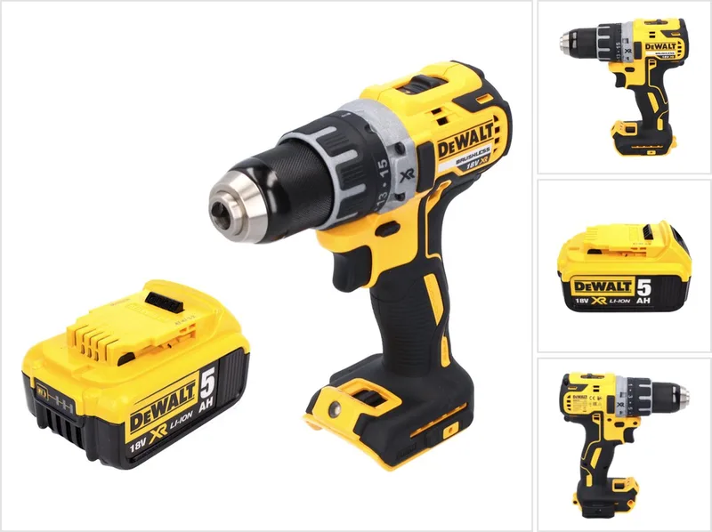 DCD 791 N accuboormachine 18 V 70 Nm borstelloos + 1x oplaadbare accu 5.0 Ah - zonder oplader von DEWALT – Produktbild