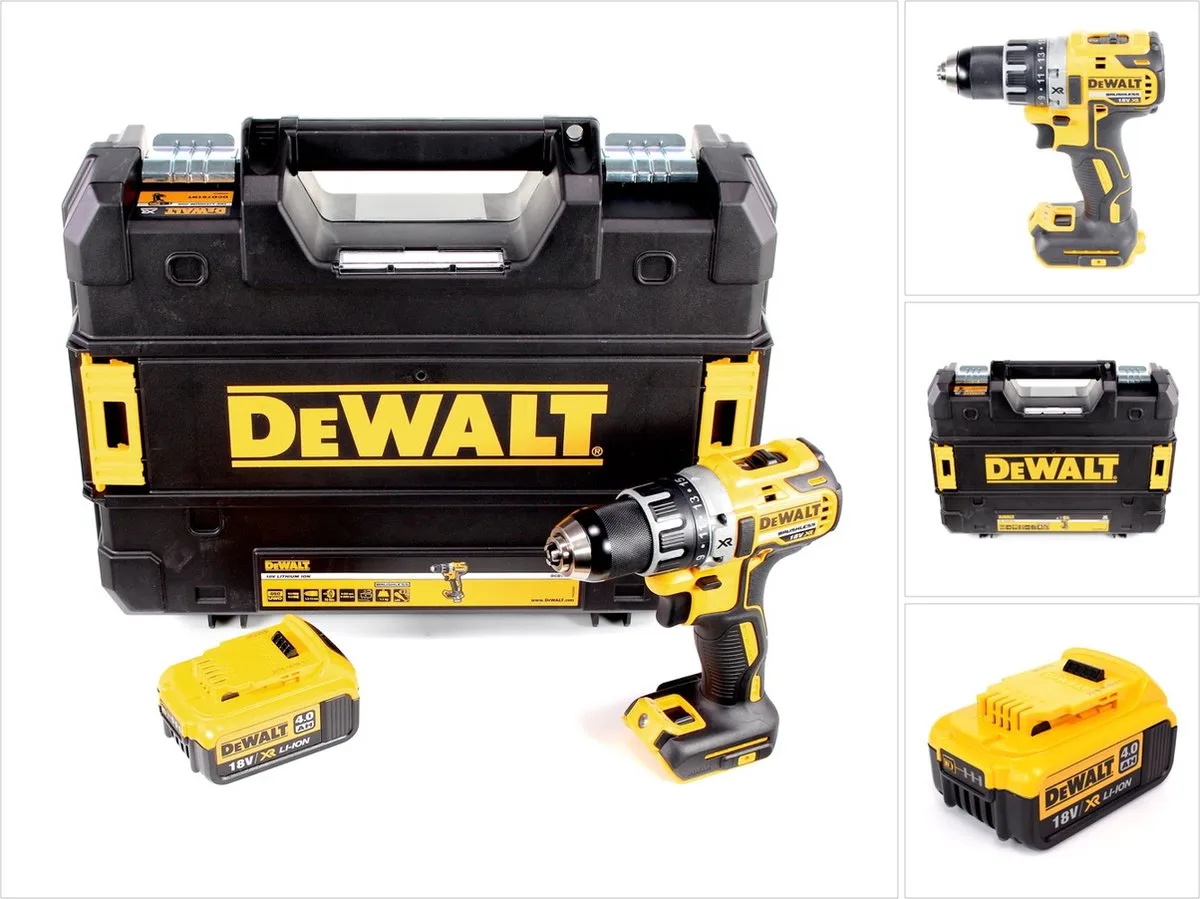 DCD 791 NT accuboormachine Brushless 18V 70Nm + 1x oplaadbare accu 4.0 Ah in TSTAK - zonder oplader von DEWALT – Produktbild