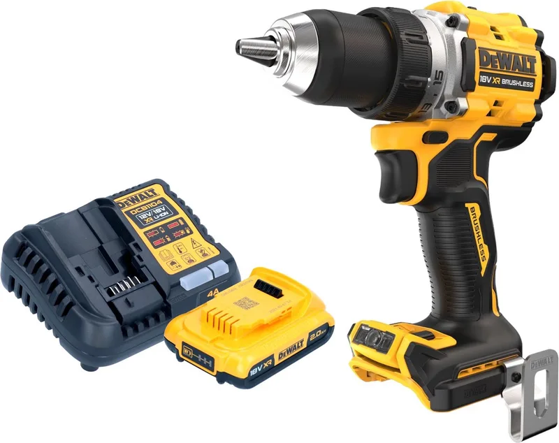 DCD 800 D1 accuboormachine 18 V 90 Nm borstelloos + 1x oplaadbare accu 2.0 Ah + lader de DEWALT – image du produit