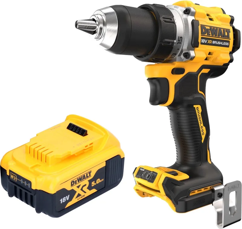 DCD 800 N accuboormachine 18 V 90 Nm borstelloos + 1x oplaadbare accu 5.0 Ah - zonder oplader de DEWALT – image du produit