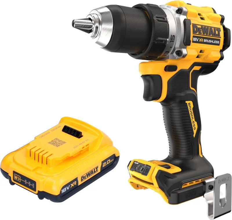 DCD 800 N accuboormachine 18 V 90 Nm borstelloos + 1x oplaadbare accu 2.0 Ah - zonder oplader de DEWALT – image du produit