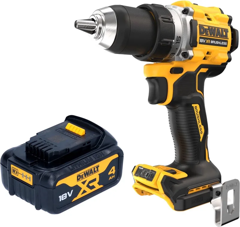 DCD 800 N accuboormachine 18 V 90 Nm borstelloos + 1x oplaadbare accu 4.0 Ah - zonder oplader van DEWALT – productafbeelding