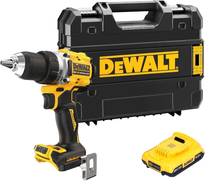 DCD 800 NT accuboormachine 18 V 90 Nm borstelloos + 1x accu 2.0 Ah + TSTAK - zonder lader de DEWALT – image du produit