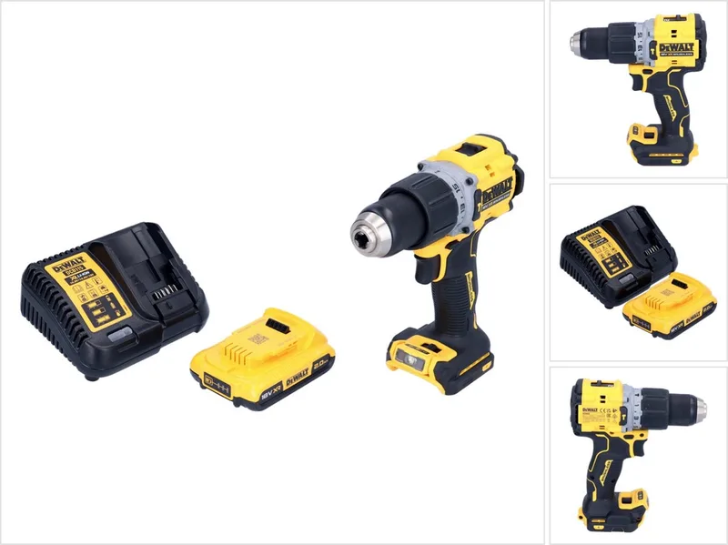 DCD 805 D1 accu klopboormachine 18 V 90 Nm borstelloos + 1x oplaadbare accu 2.0 Ah + lader de DEWALT – image du produit