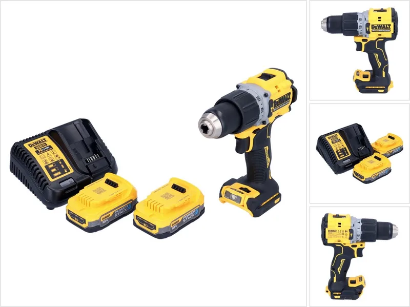 DCD 805 E2 accu-klopboormachine 18 V 90 Nm borstelloos + 2x accu 1,7 Ah + oplader von DEWALT – Produktbild