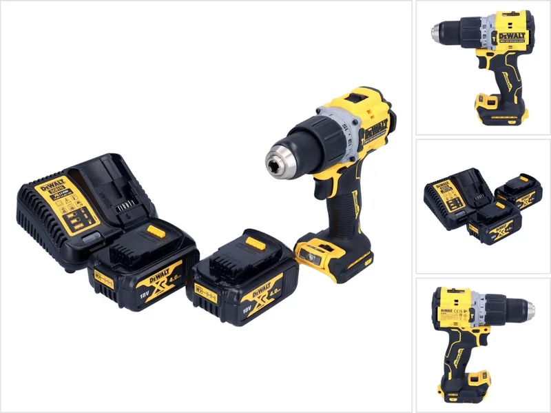 DCD 805 M2 accu klopboormachine 18 V 90 Nm borstelloos + 2x accu 4.0 Ah + lader van DEWALT – productafbeelding