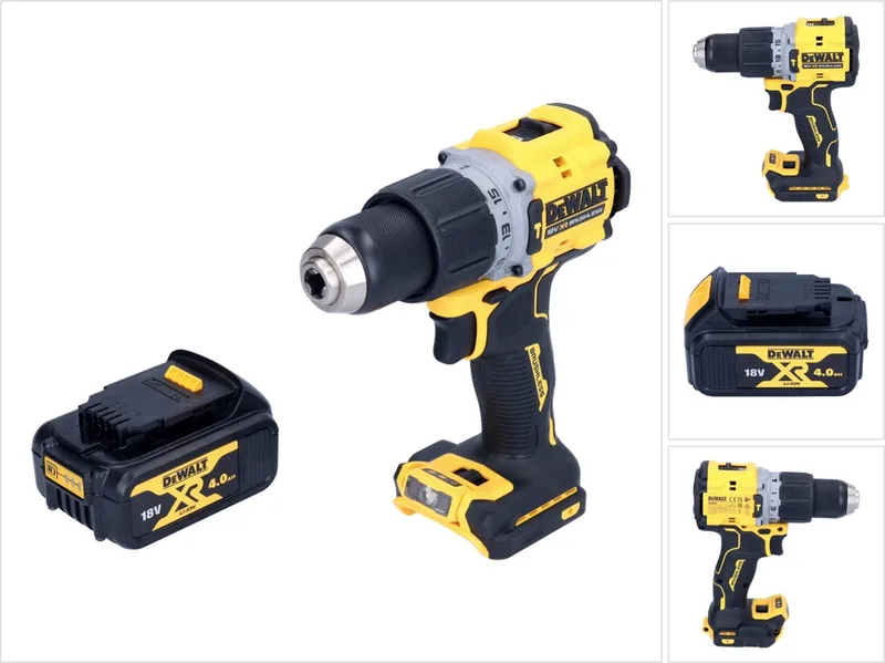 DCD 805 N accu klopboormachine 18 V 90 Nm borstelloos + 1x oplaadbare accu 4.0 Ah - zonder oplader von DEWALT – Produktbild