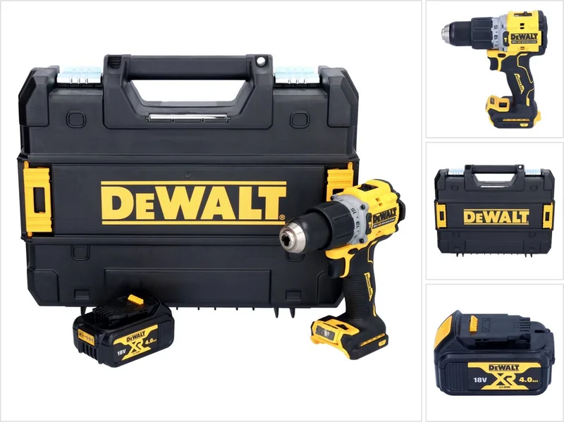 DCD 805 NT accu-klopboormachine 18 V 90 Nm borstelloos + 1x accu 4,0 Ah + TSTAK - zonder oplader de DEWALT – image du produit