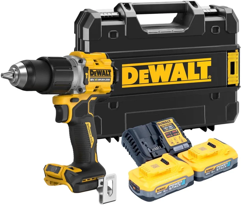 DCD 805 NT accu-klopboormachine 18 V 90 Nm borstelloos + TSTAK - zonder accu, zonder oplader fra DEWALT – produktbillede