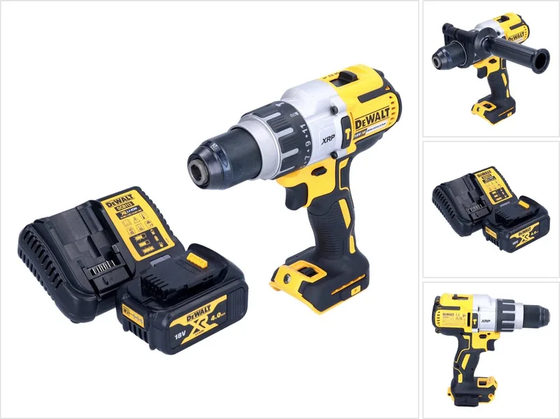 DCD 996 M1 accu-klopboormachine 18 V 95 Nm borstelloos + 1x accu 4,0 Ah + oplader de DEWALT – image du produit