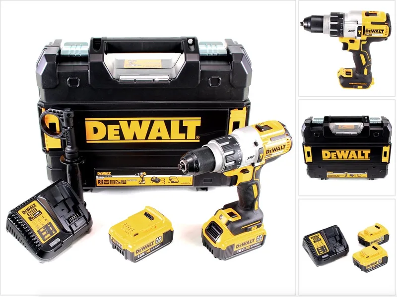 DCD 996 M2 accu klopboormachine 18 V 95 Nm borstelloos + 2x accu 4.0 Ah + lader + TSTAK fra DEWALT – produktbillede
