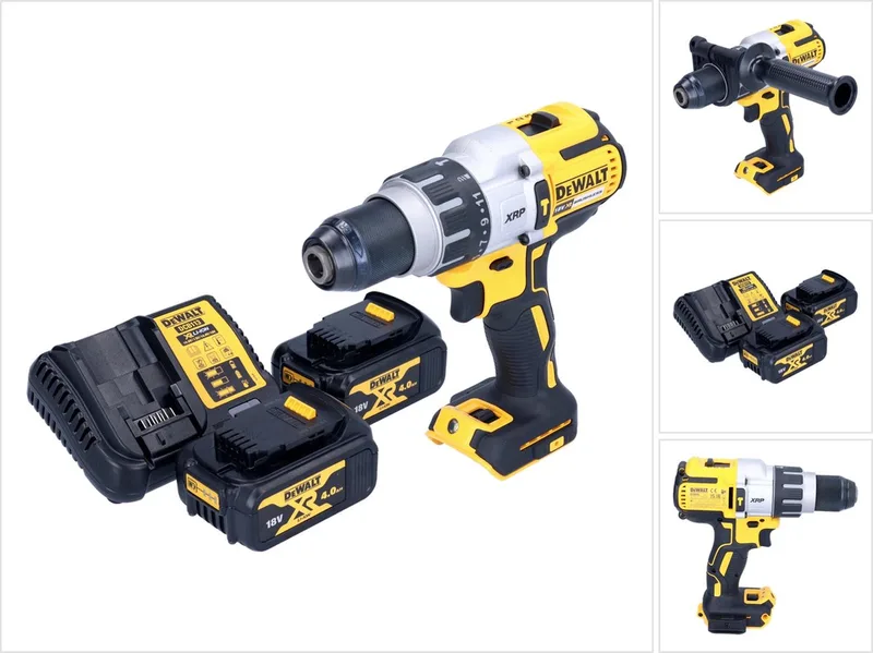 DCD 996 M2 accu-klopboormachine 18 V 95 Nm borstelloos + 2x accu 4,0 Ah + oplader de DEWALT – image du produit