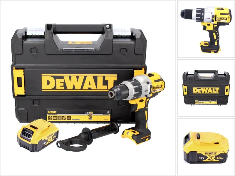 DCD 996 NT accu klopboormachine 18 V 95 Nm borstelloos + 1x oplaadbare accu 5.0 Ah + TSTAK - zonder oplader de DEWALT – image du produit