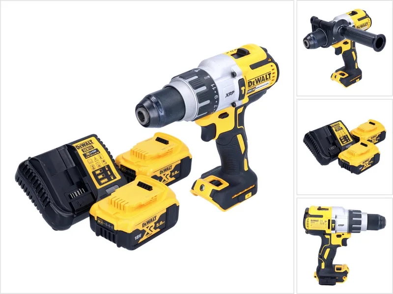 DCD 996 P2 accu klopboormachine 18 V 95 Nm borstelloos + 2x accu 5.0 Ah + lader van DEWALT – productafbeelding