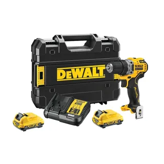 DCD701D2-QW Accu Schroefboormachine – 12V XR – Brushless – 2x 2.0Ah Accu – In TSTAK Koffer van DEWALT – productafbeelding 4 van 4