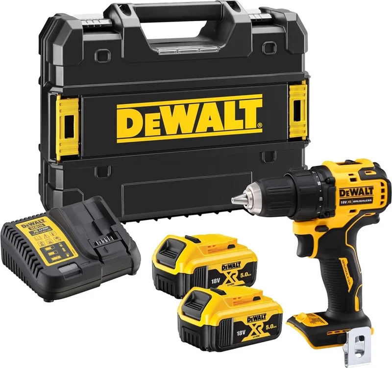 DCD708P2T Compacte accu schroefboormachine 18V XR 5.0Ah in TSTAK by DEWALT – product image