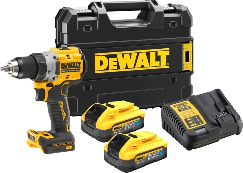 DCD800H2T Compacte accu schroefboormachine 18V XR 5.0Ah POWERSTACK in TSTAK van DEWALT – productafbeelding
