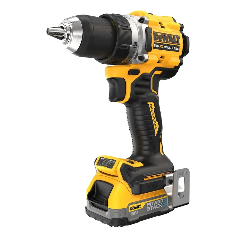 DCD800P2T Serie - Accu Schroevendraaier - 18V - 2x5,0Ah - Borstelloos van DEWALT, Geel, Zwart – productafbeelding 2 van 6