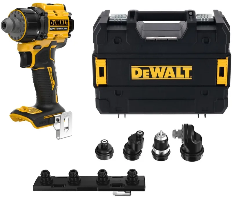 DCD803NT Multi-head accu schroefboormachine + 4x hulpstukken 18V XR Basic Body in TSTAK van DEWALT – productafbeelding 1 van 6