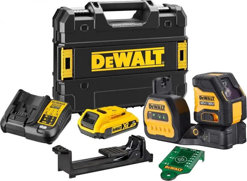 DCE088D1G18 Kruislijnlaser groen 12V/18V XR 2.0Ah in TSTAK von DEWALT – Produktbild