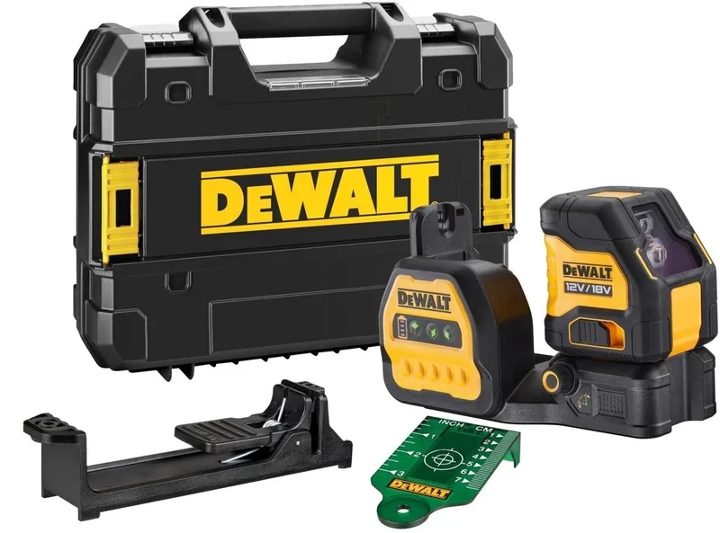 DCE088NG18 Zelfnivellerende accu kruislijnlaser groen 12V/18V XR Basic Body in koffer by DEWALT – product image