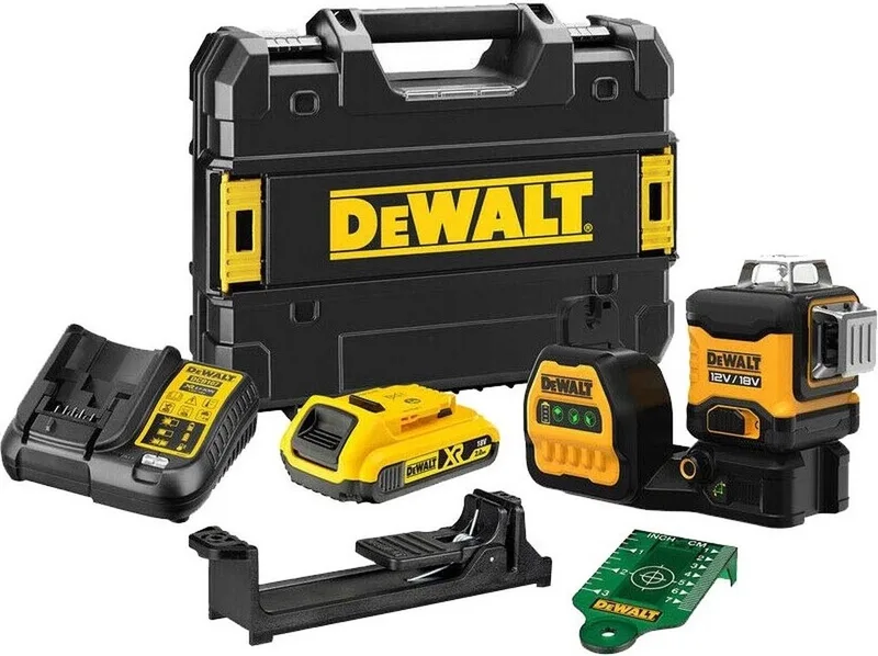 DCE089D1G18-QW Laser multiligne Laser vert Portée (max.): 50 m de DEWALT, Noir, Jaune – image du produit