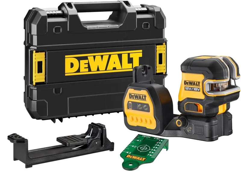 DCE825NG18 Zelfnivellerende 5-punt + kruislijnlaser groen 12V/18V XR Basic Body in TSTAK by DEWALT – product image
