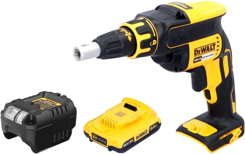DCF 620 D1 accu-droogbouwschroevendraaier 18 V 30 Nm borstelloos + 1x oplaadbare accu 2.0 Ah + lader van DEWALT – productafbeelding