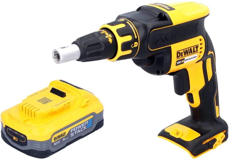 DCF 620 N accu-droogbouwschroevendraaier 18 V 30 Nm borstelloos + 1x Powerstack-accu 5.0 Ah - zonder oplader by DEWALT – product image