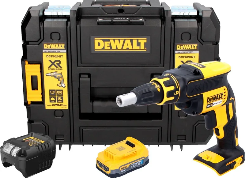 DCF 620 NT accu-droogbouwschroevendraaier 18 V 30 Nm borstelloos + TSTAK - zonder accu, zonder oplader van DEWALT – productafbeelding